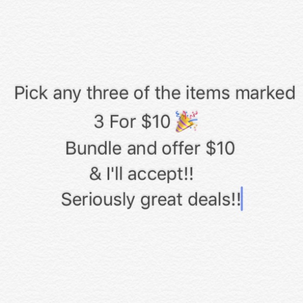 3 For $10 🎉 Bundle Deal