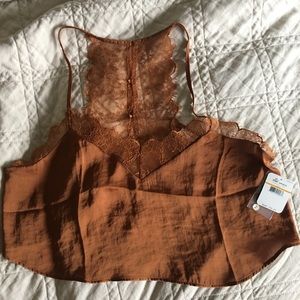 Free People Satin Crop