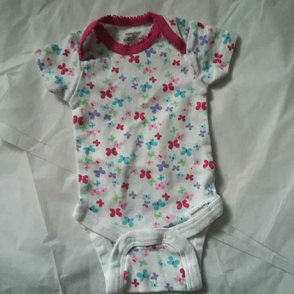 Onesie brand ,  newborn, with butterflies, onesie