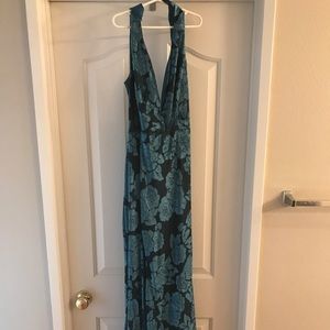 Teal velvet Windsor dress