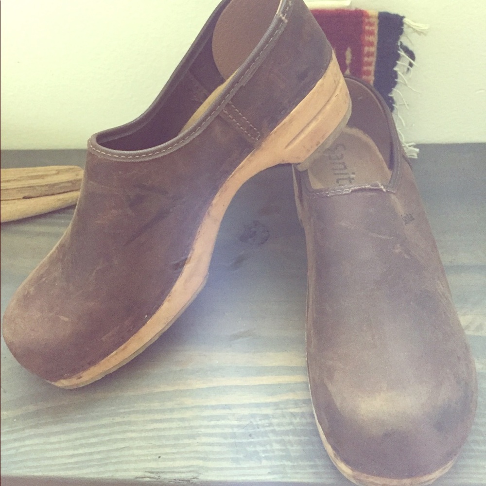 Sanita Wood Clogs