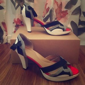 Color Block High Heels