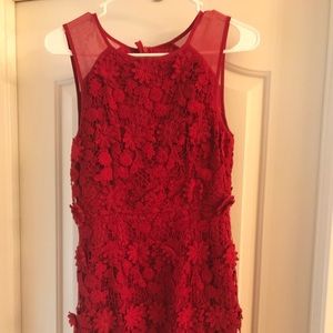 Urban outfitters red crochet dress