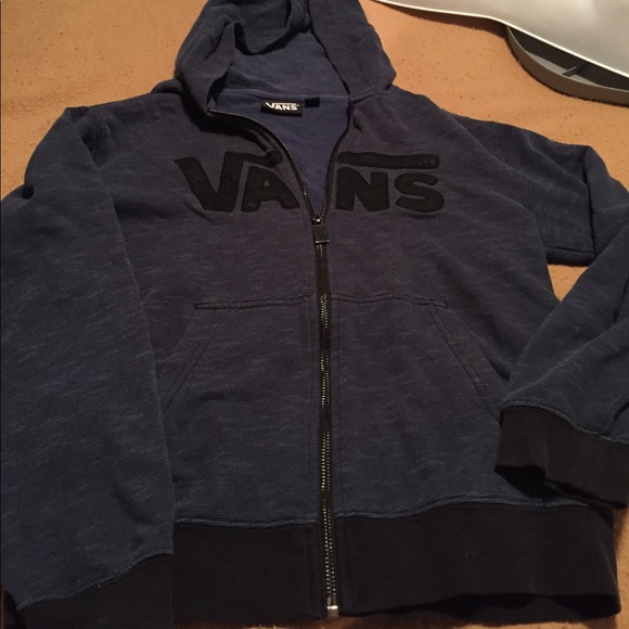 Vans Other - Vans blue lt weight Blue zip hoodie Med