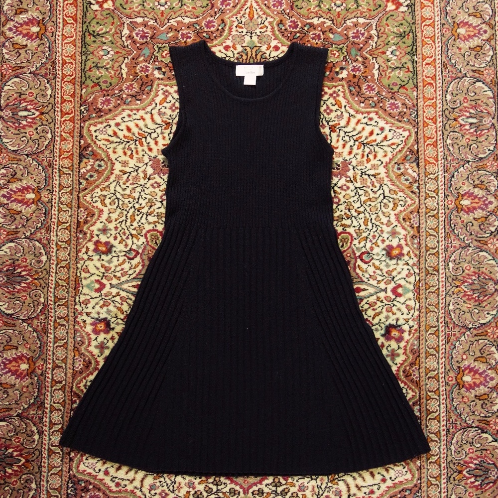 Vintage Roberto Vianni Sleeveless Wool Dress sz L - Picture 3 of 4
