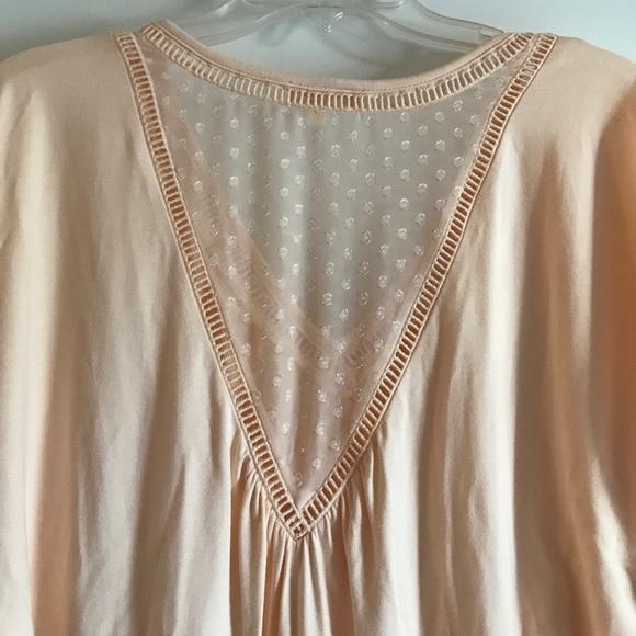 {Anthro Meadow Rue} Blush laser cut top - Picture 3 of 4