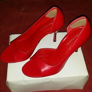 Red Hot Pump Heels