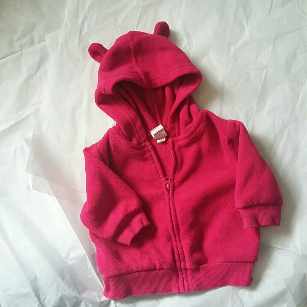 Circo  newborn baby pink jacket with ears pink