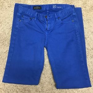 J Crew matchstick blue jeans