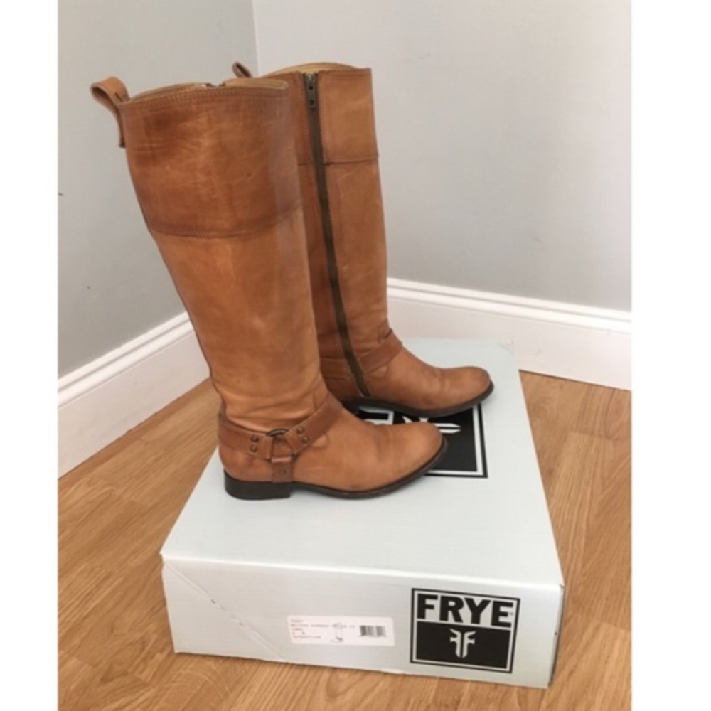 Frye Melissa Extended Calf Leather Boots