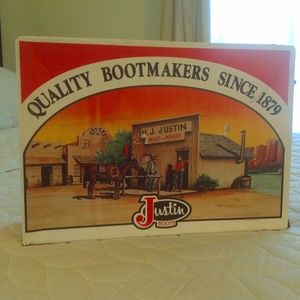 Justin Lizard Cowboy Boots. Size 9.5 C - Reduced