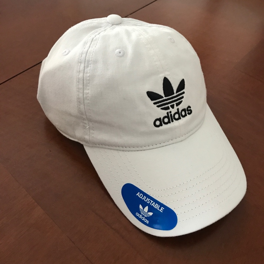 Nwt Adidas white strapback hat