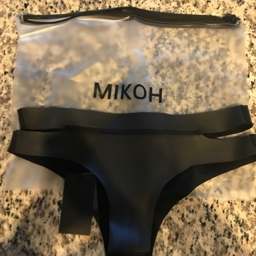 Mikoh neoprene black bikini bottom