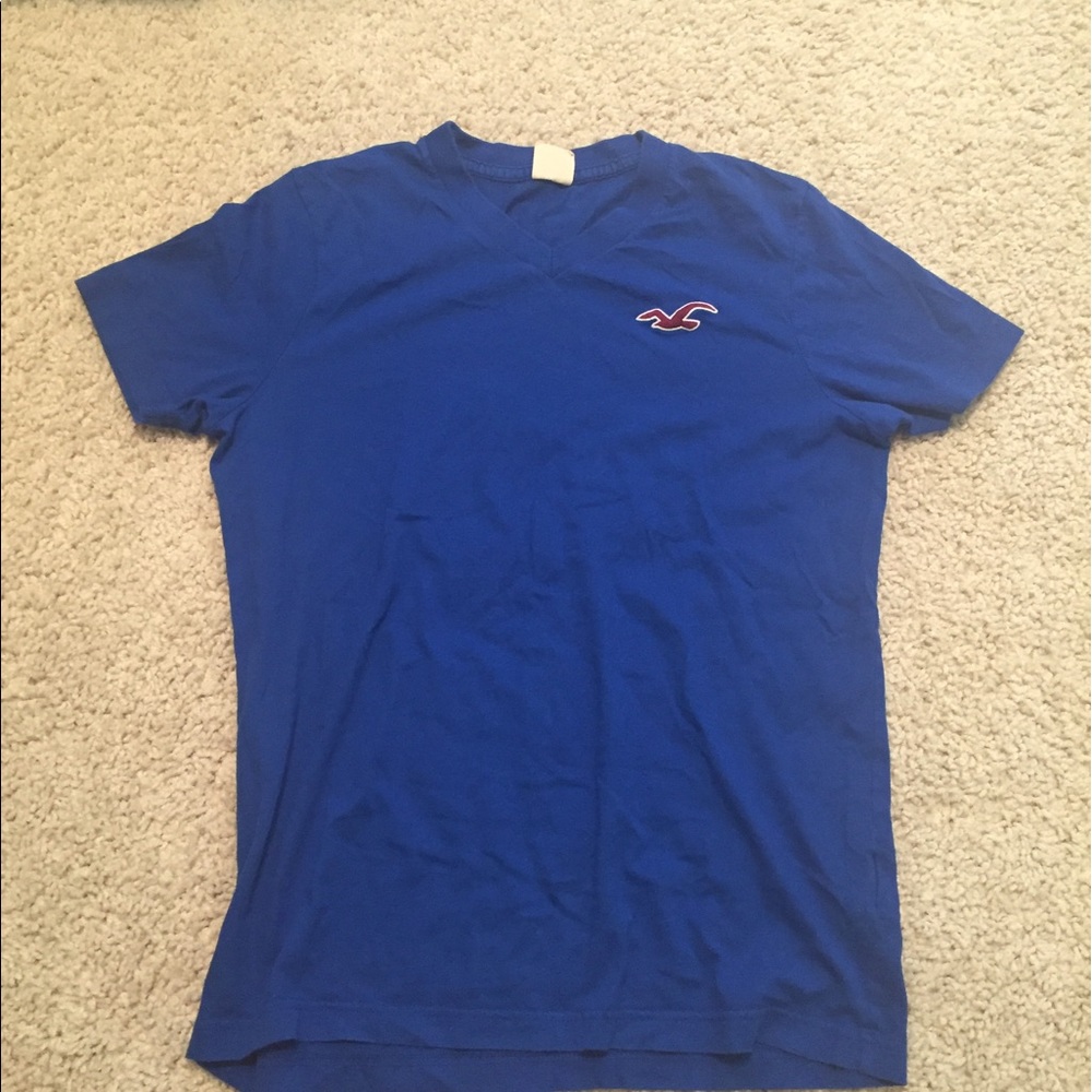 Men's m vneck royal blue hollister tshirt