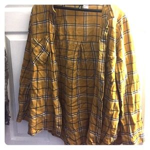 Flannel long sleeved shirt