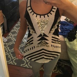 Sparkly tribal tank