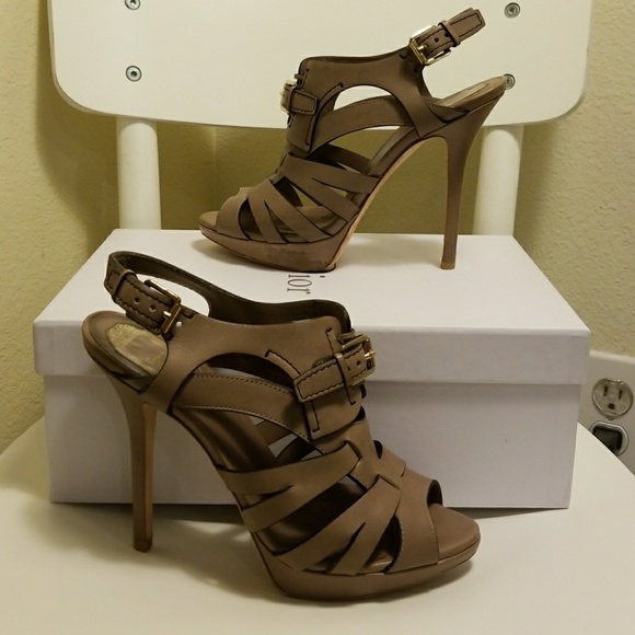 Platform sling Back heel sandals - Picture 1 of 7