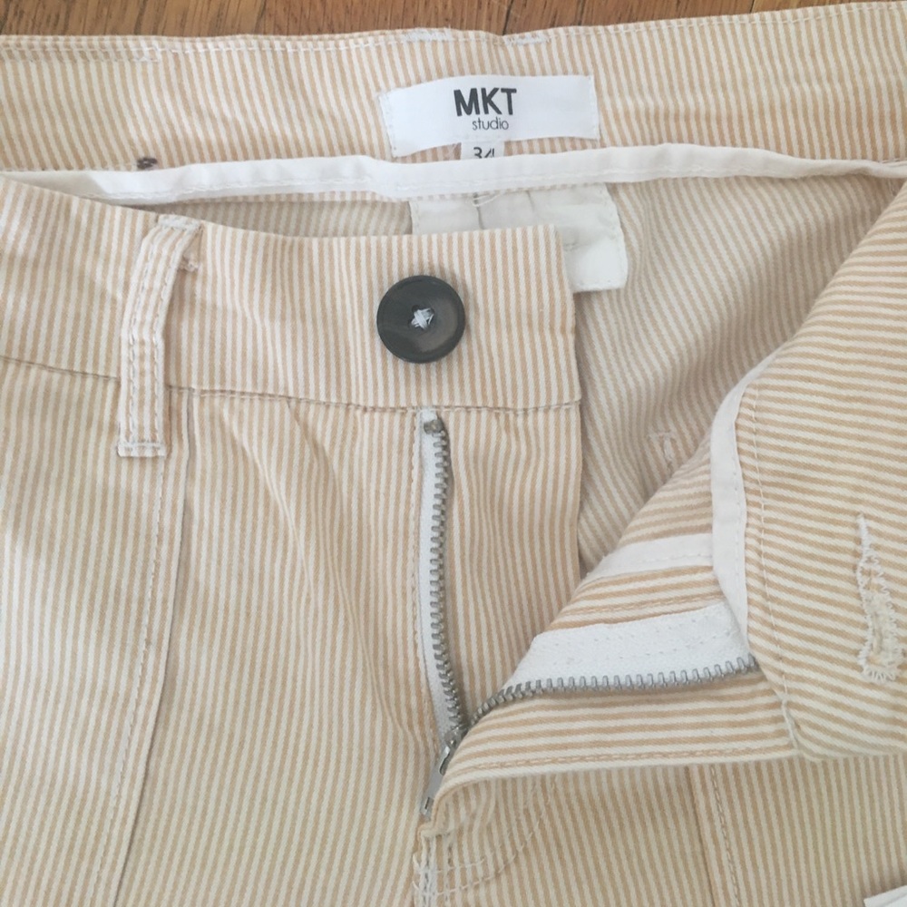 MKT Pants, Honey-Colored Pinstripe