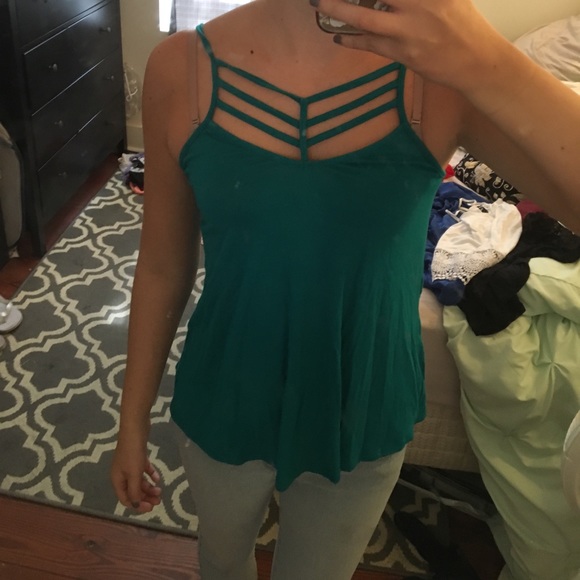 Turquoise tank top - Picture 1 of 2