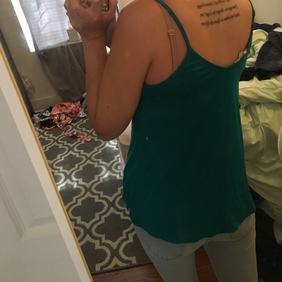 Turquoise tank top - Picture 2 of 2