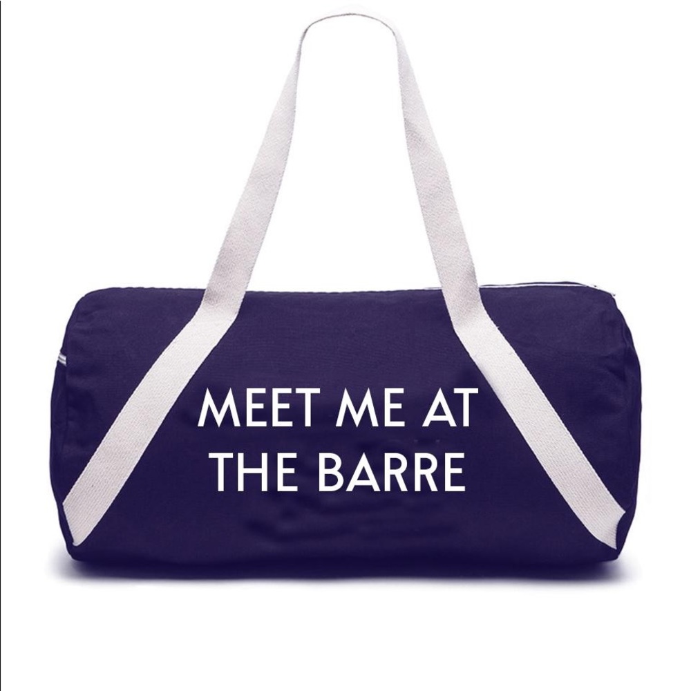 NWT “Meet Me At The Barre” Gym Bag