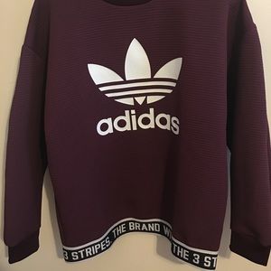 ADIDAS maroon Sweatshirt