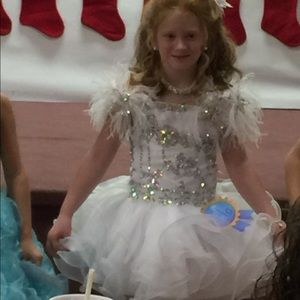 White pageant dress
