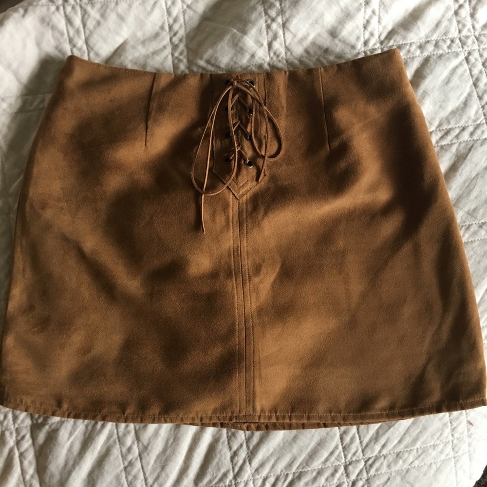Suede Mini Skirt