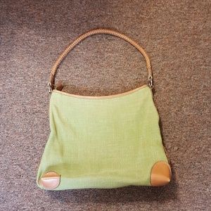 FOSSIL GREEN CANVAS PURSE FOSSIL GREEN CANVAS PURSE