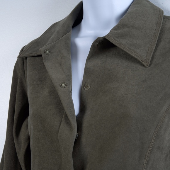 NWOT Susan Bristol PETITE Suede Look Jacket - Picture 2 of 4