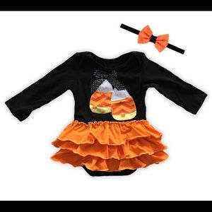 Candy Corn Ruffled Outfit