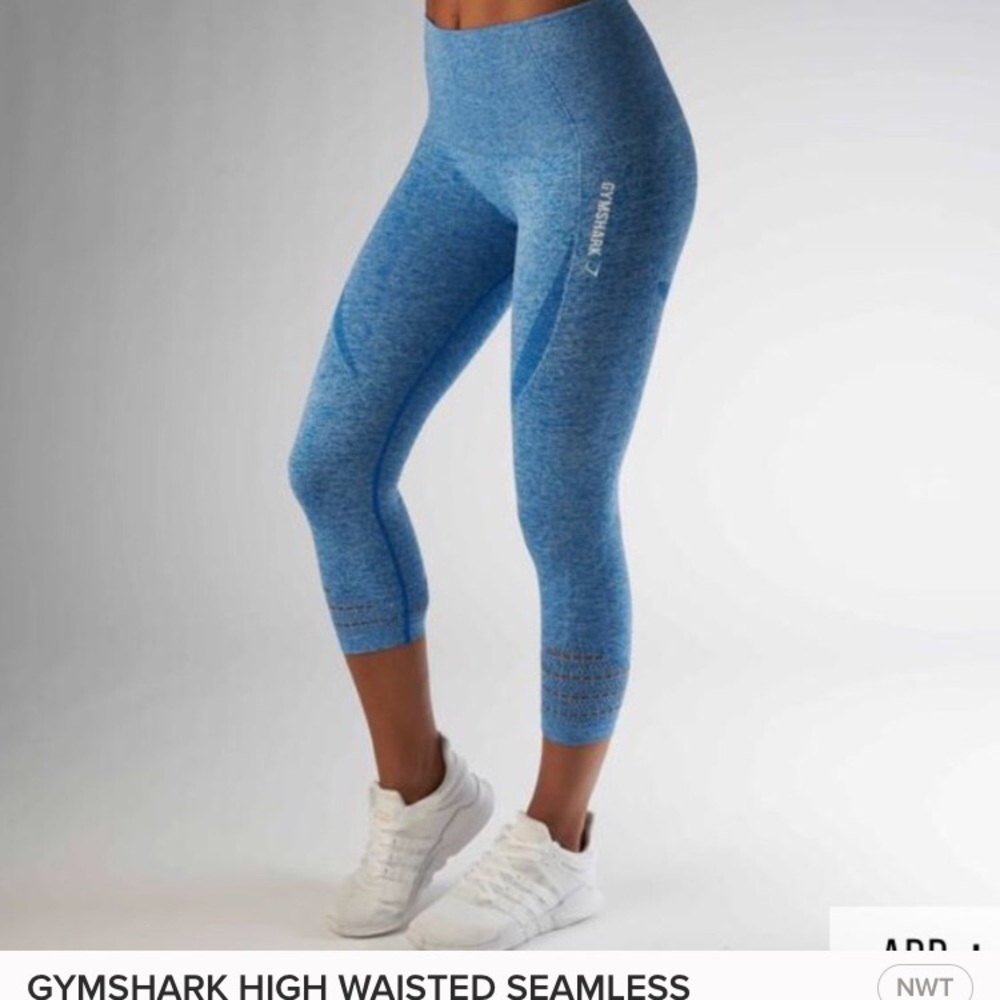 GYMSHARK HIGH WAISTED SEAMLESS CROPPED LEGGING.