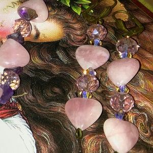 #0078 Lavender Jade and Crystal Earrings