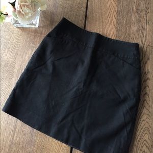 Loft black mini skirt