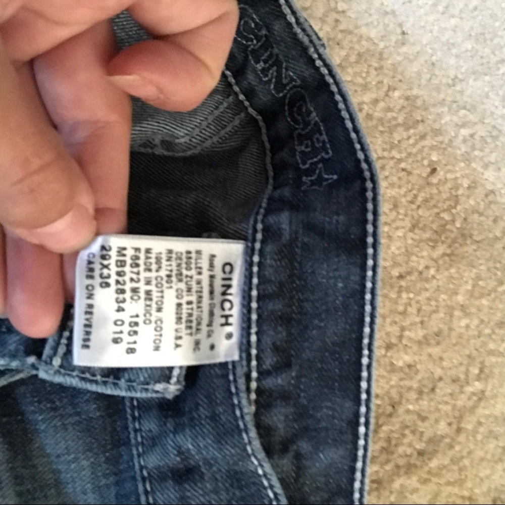 Men's 29x36 cinch jeans