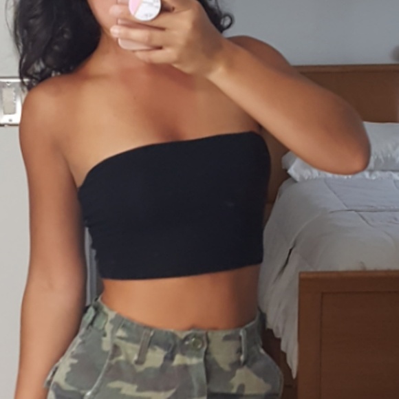 Tops - ▪LAST ONE!▪"So Basic" Black Tube Crop Top NWOT