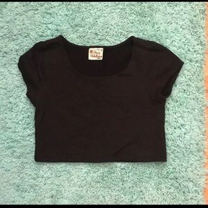 Macy's: Black Crop Top