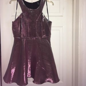 Pink & Silver holographic Dress