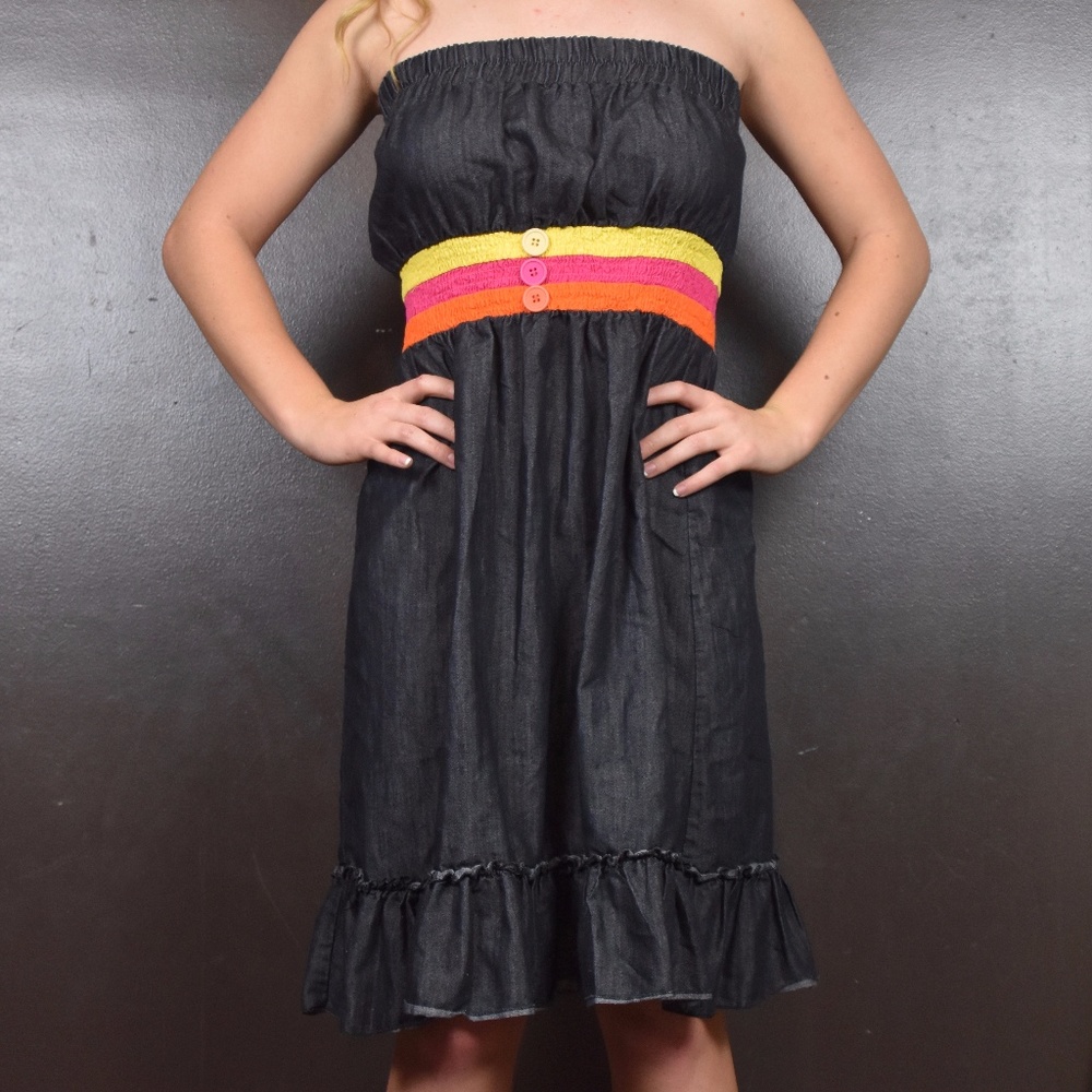 Women's HERA Denim Strapless Dress