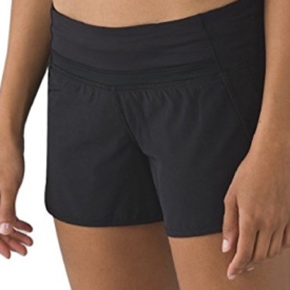 lululemon Run Times Short, Black sz 8
