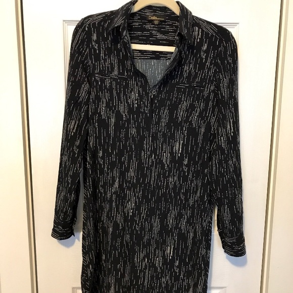 Navy Shirt Dress! NWOT - Picture 4 of 8