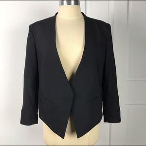 HELMUT LANG Black Asymmetrical Blazer Sz 10 HELMUT LANG Black Asymmetrical Blazer Sz 10