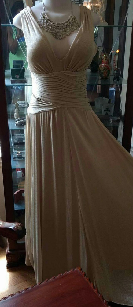 Calvin Klein gold gown