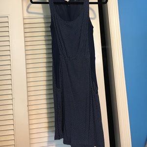 Blue polka dot dress