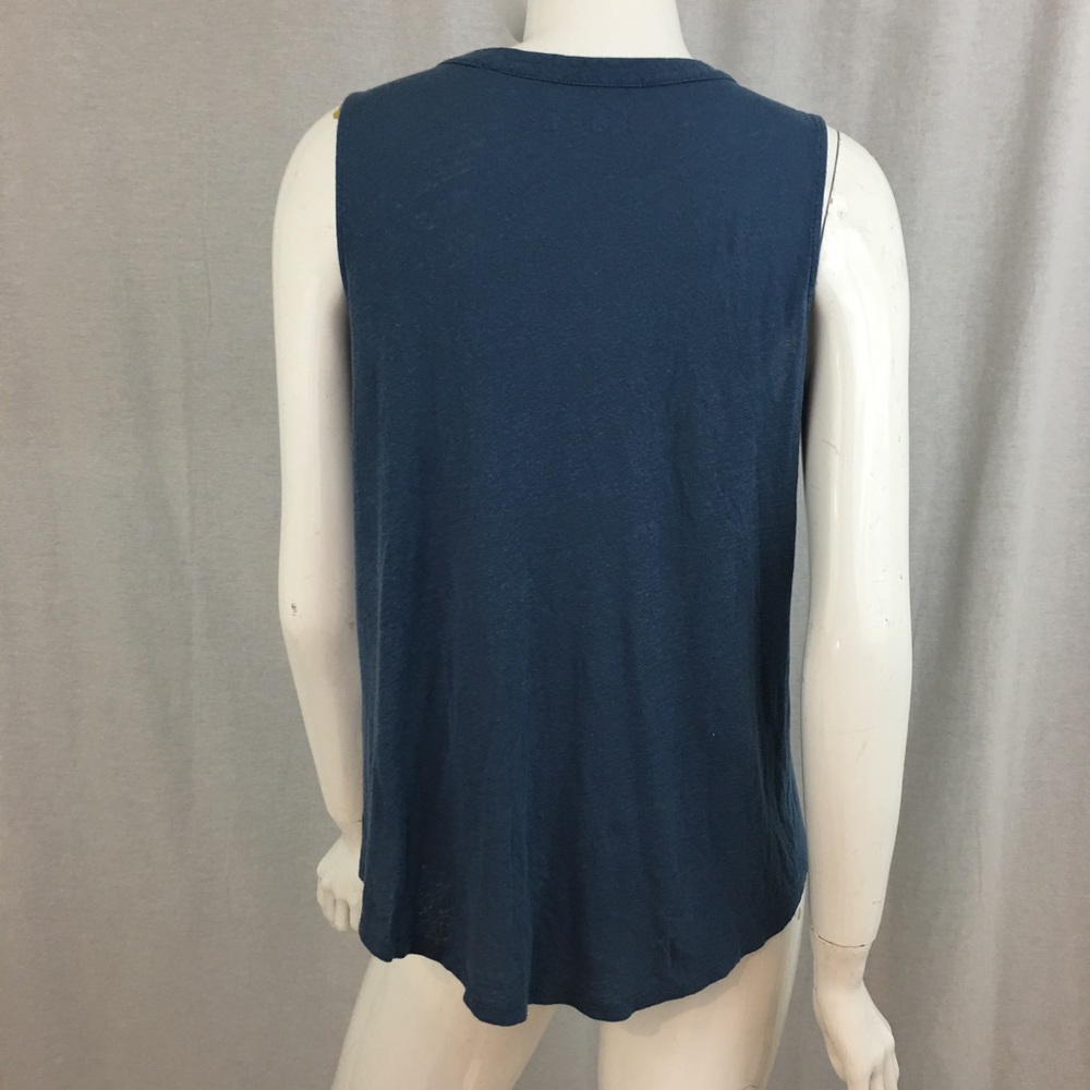 SOLD Medium LOFT Sleeveless Ruffle Loose Fit Top - Picture 7 of 8
