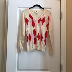 Lacoste argyle sweater cream