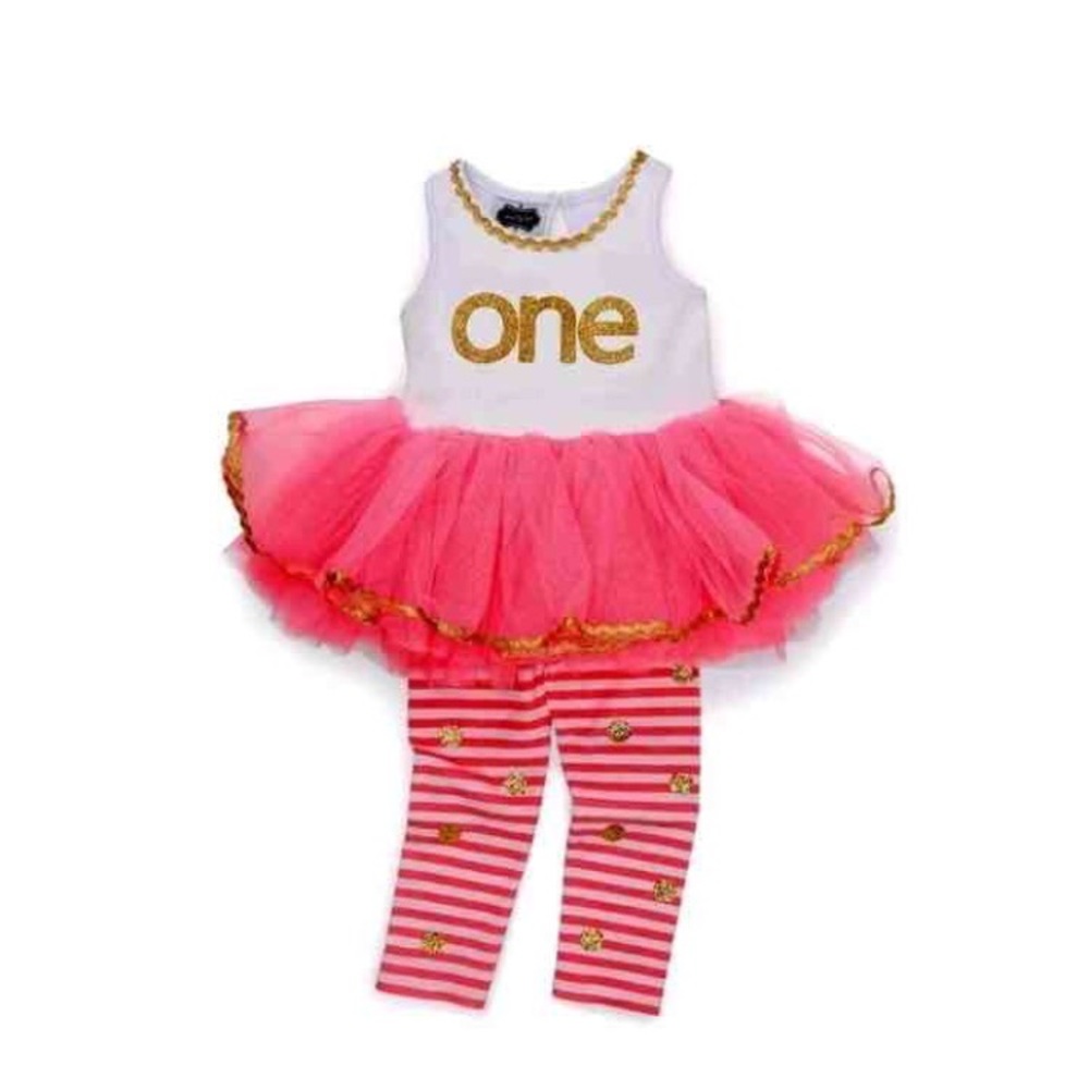 Mud Pie first birthday outfit