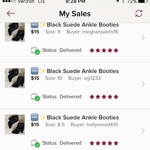 🆕✨🔴LAST PAIR🔴Black Suede Ankle booties Size 7 - Picture 7 of 7