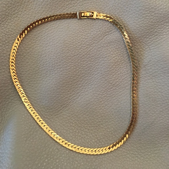 Vintage Monet Gold Choker and Matching Bracelet