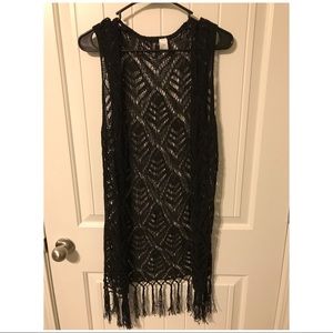Long fringe vest
